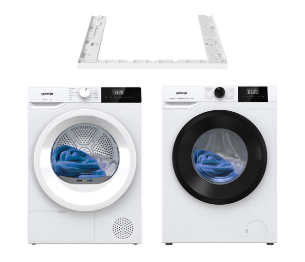 Gorenje ZESTAW Suszarka D2HNE7E/PL+Pralka W3NGPI72SAS/PL+Łącznik - 1591784 - zdjęcie